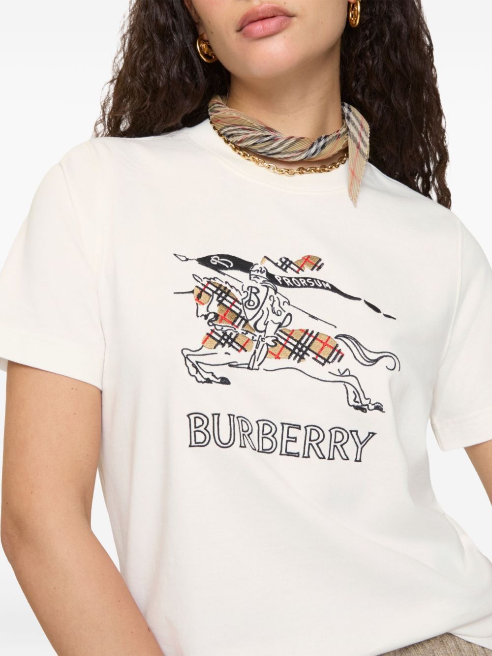 Burberry EKD COTTON T-SHIRT Size XS / US 0-2 / IT 36-38 - 4 Thumbnail