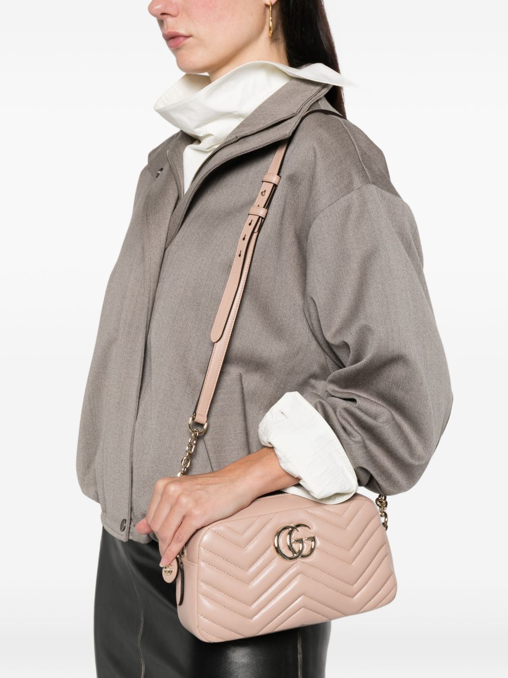 Gucci GG MARMONT LEATHER CAMERA BAG Size ONE SIZE - 4 Thumbnail
