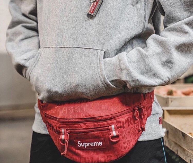 Supreme red bum bag online