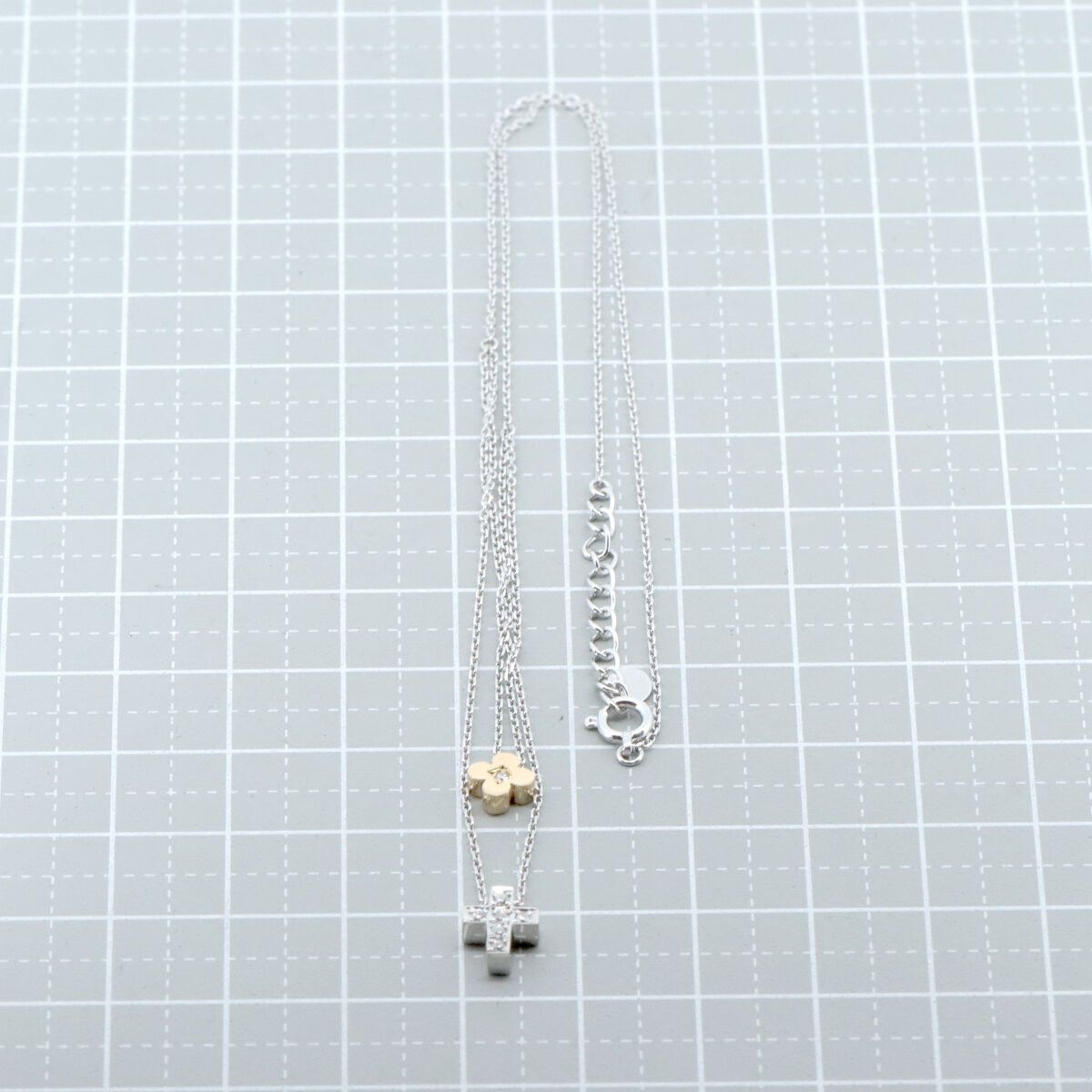 Mikimoto Mikimoto Mikimoto Perlita Au750 White Gold Au750 Yellow Gold Necklace Metal Necklace DUTY FREE for USA Size ONE SIZE - 5 Thumbnail