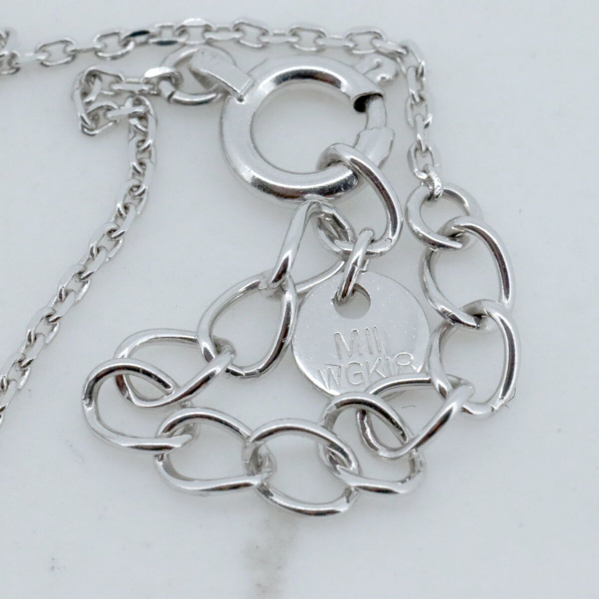 Mikimoto Mikimoto Mikimoto Perlita Au750 White Gold Au750 Yellow Gold Necklace Metal Necklace DUTY FREE for USA Size ONE SIZE - 4 Thumbnail