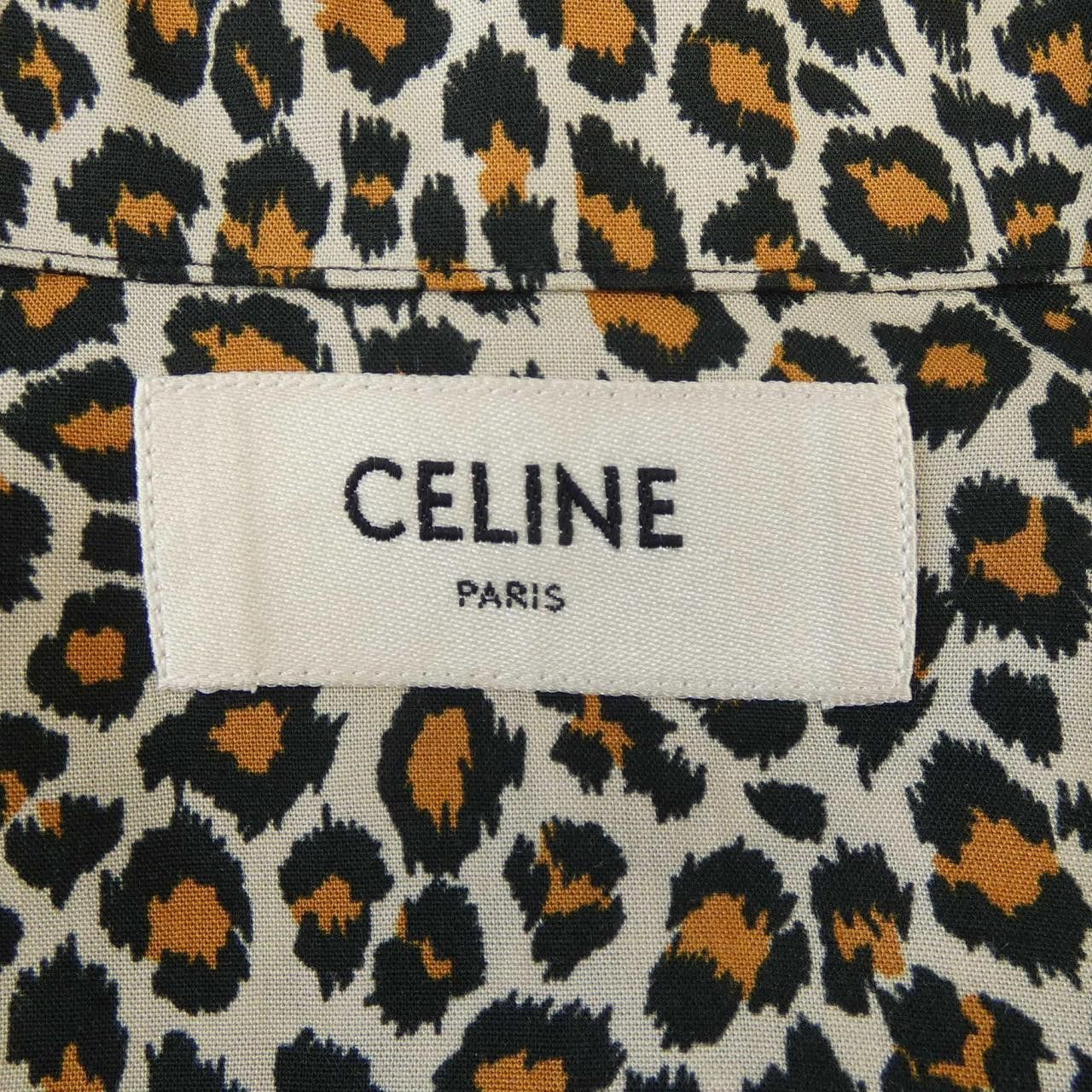 Celine Celine Celine S/S Shirt Shirt Cotton Dress Shirt 2C036900H DUTY FREE for USA Size ONE SIZE - 4 Thumbnail