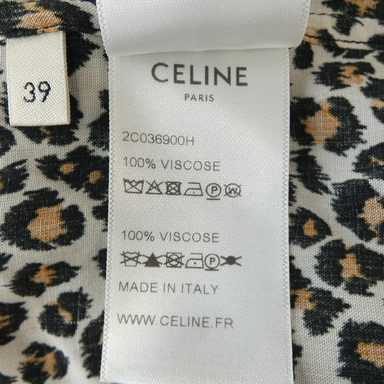 Celine Celine Celine S/S Shirt Shirt Cotton Dress Shirt 2C036900H DUTY FREE for USA Size ONE SIZE - 3 Thumbnail