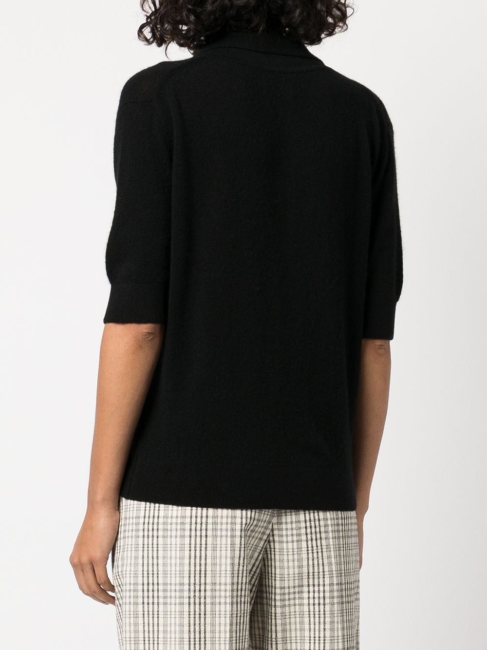 KHAITE SHRUNKEN CASHMERE POLO SHIRT Size M / US 6-8 / IT 42-44 - 2 Thumbnail