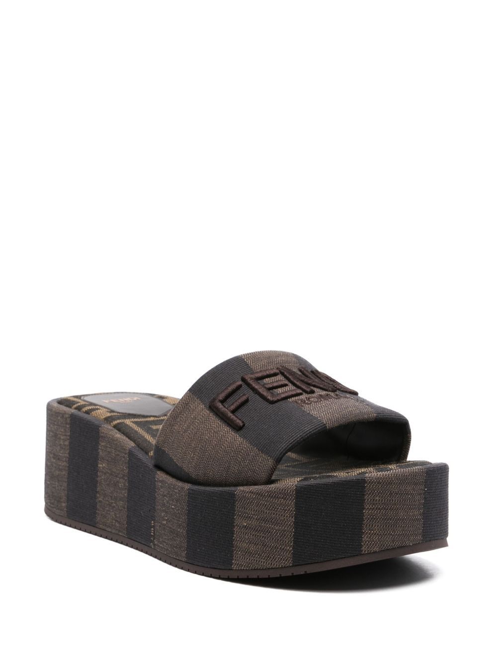 Fendi SUNSHINE FLATFORM SANDALS Size US 10 / IT 40 - 4 Thumbnail