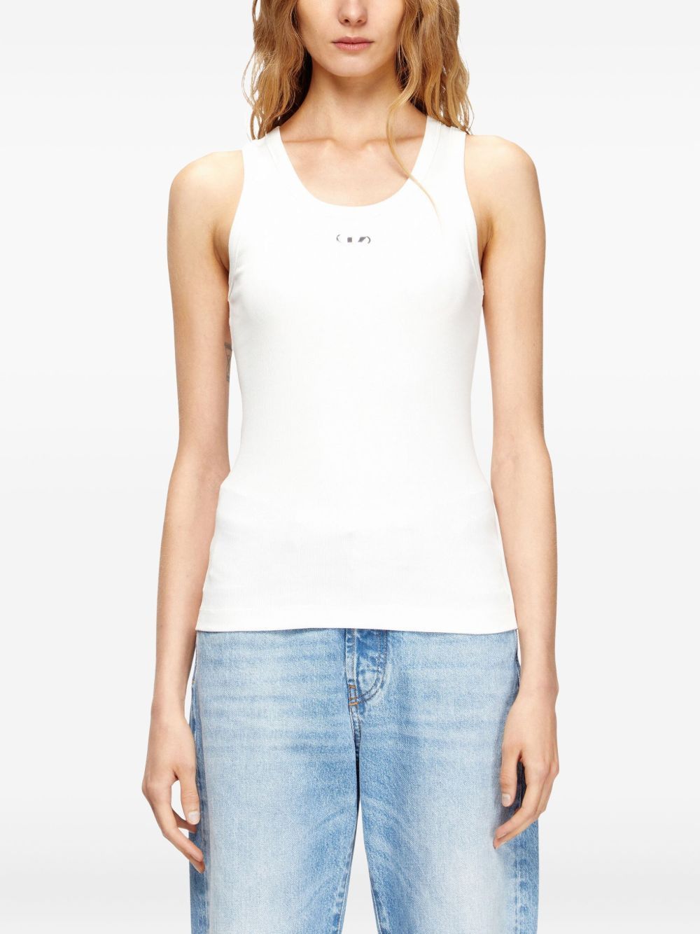 Diesel LOGO COTTON TANK TOP Size S / US 4 / IT 40 - 2 Thumbnail
