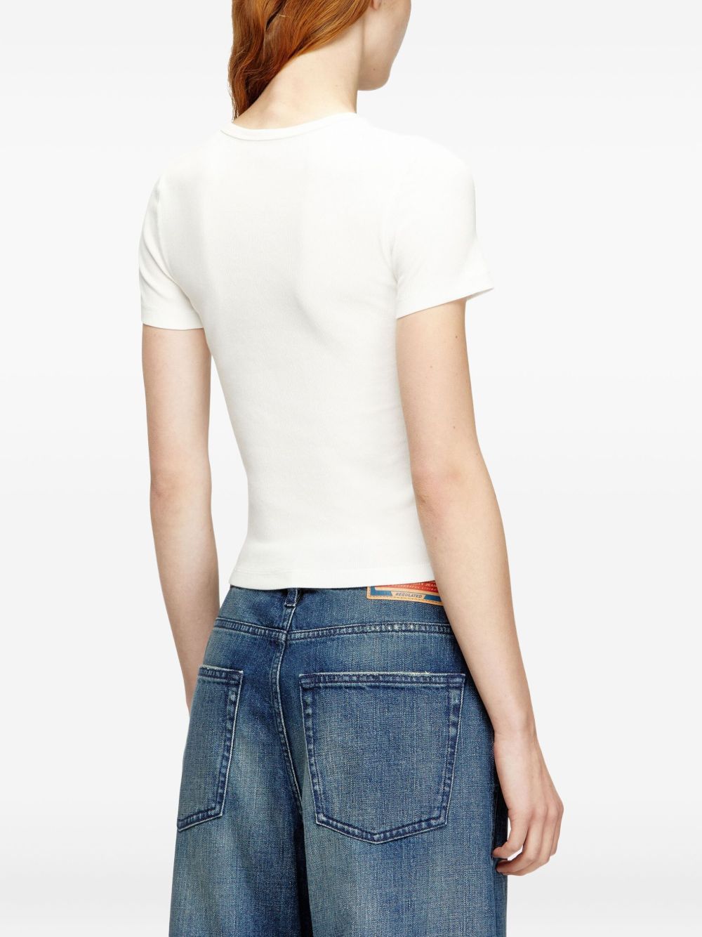 Diesel LOGO COTTON T-SHIRT Size S / US 4 / IT 40 - 2 Thumbnail