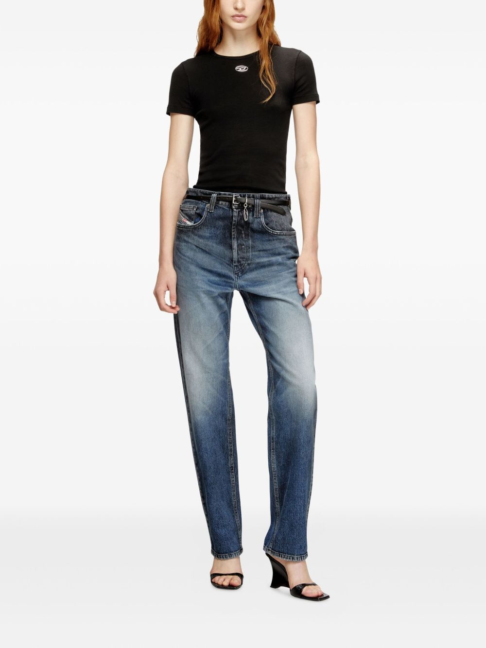 Diesel LOGO COTTON T-SHIRT Size XS / US 0-2 / IT 36-38 - 2 Thumbnail