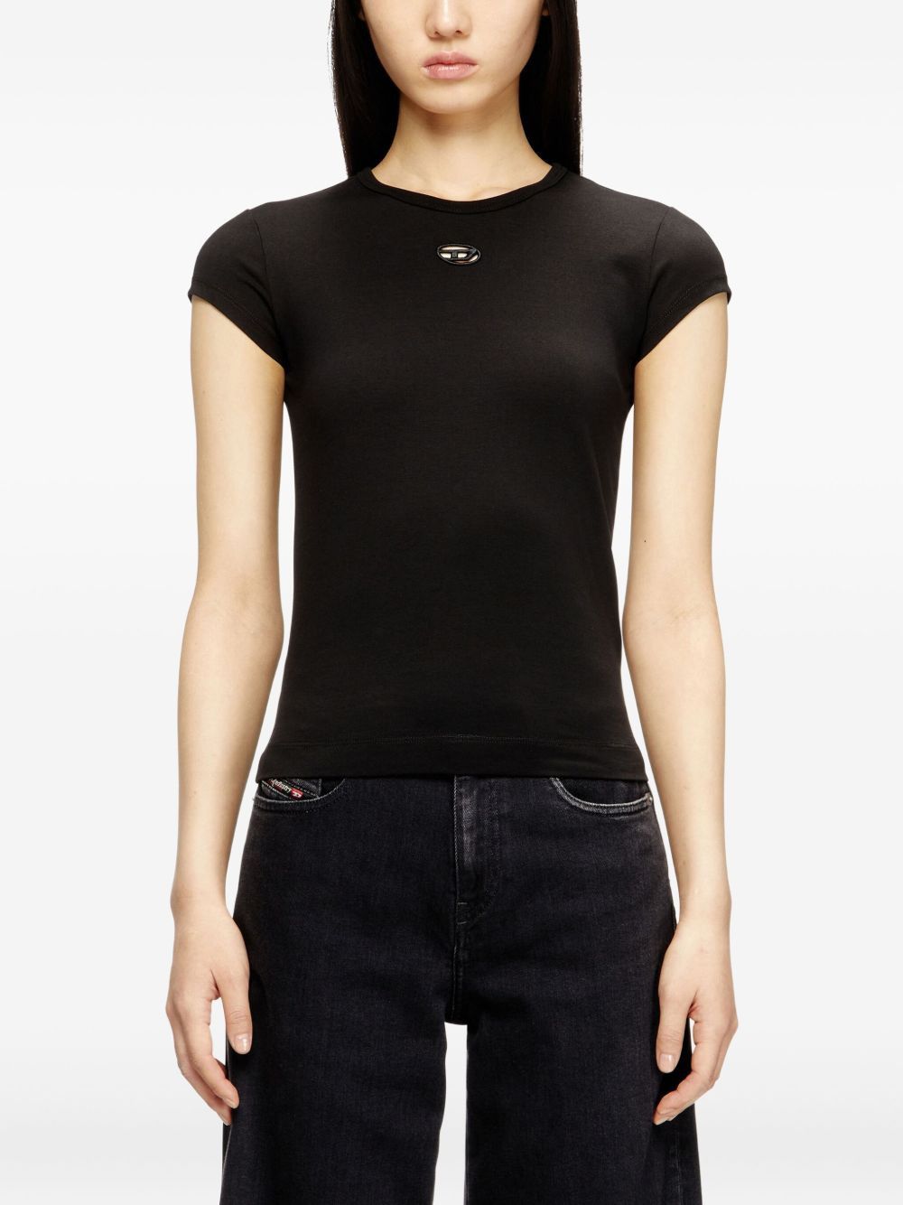 Diesel LOGO COTTON T-SHIRT Size S / US 4 / IT 40 - 3 Thumbnail