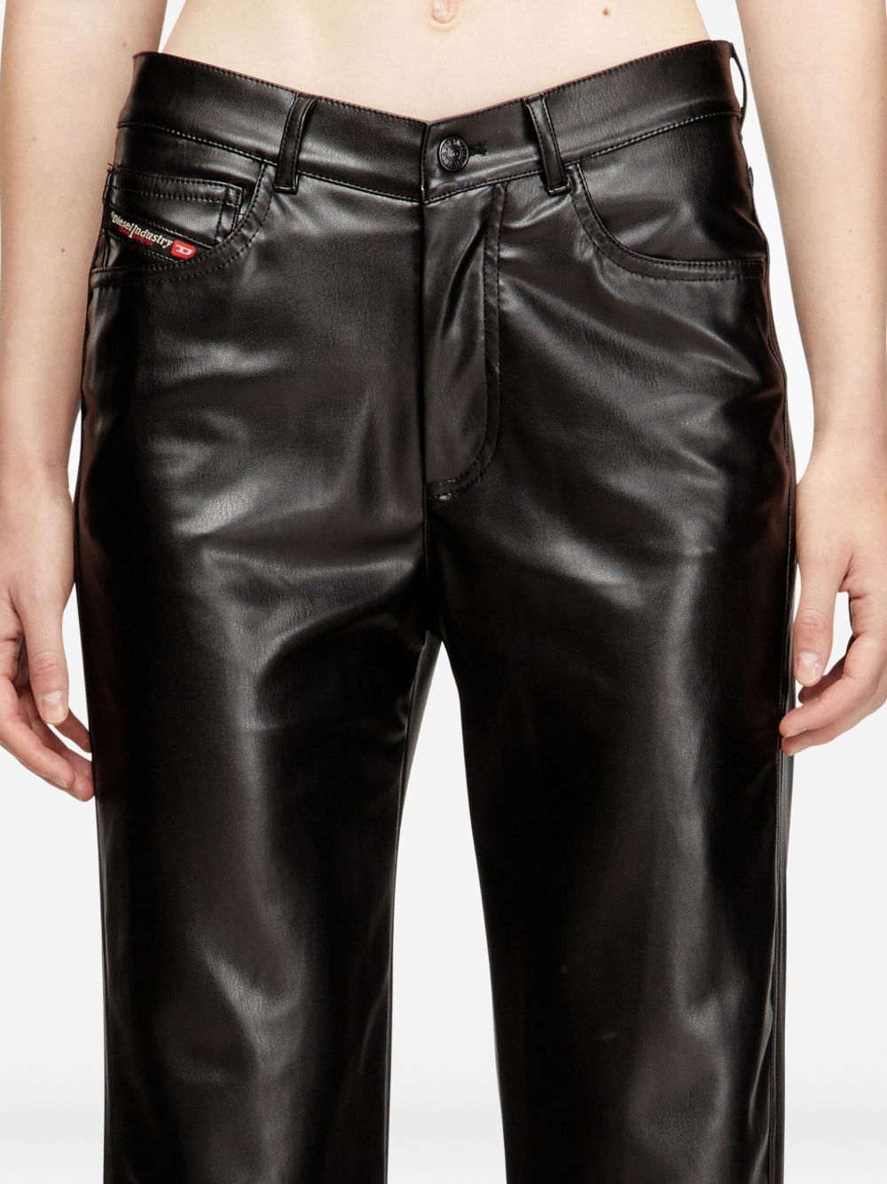 Diesel FAUX-LEATHER TROUSERS Size 30" / US 8 / IT 44 - 4 Thumbnail