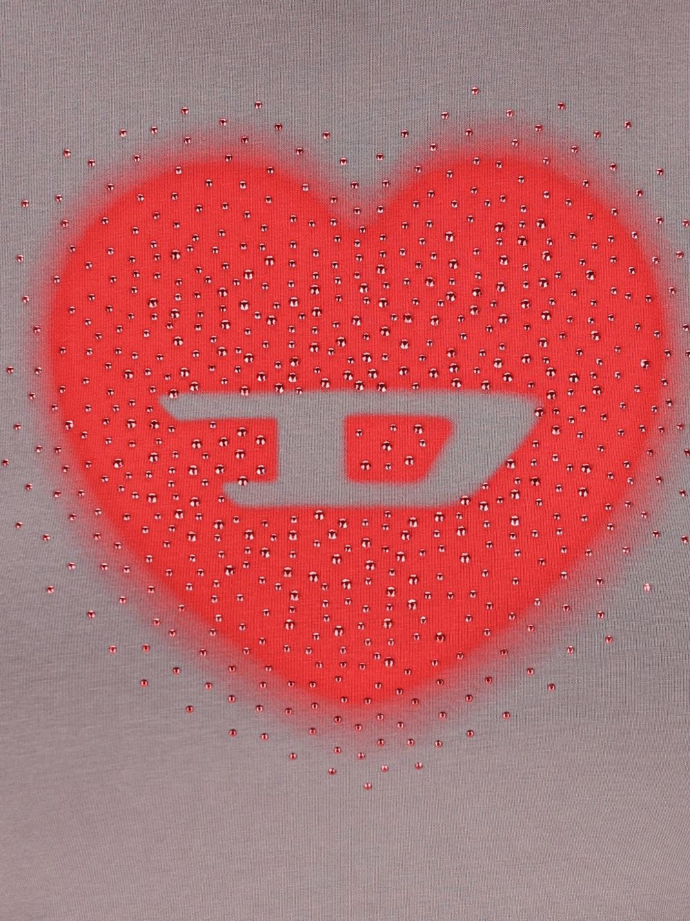 Diesel HEART COTTON T-SHIRT Size XS / US 0-2 / IT 36-38 - 2 Thumbnail