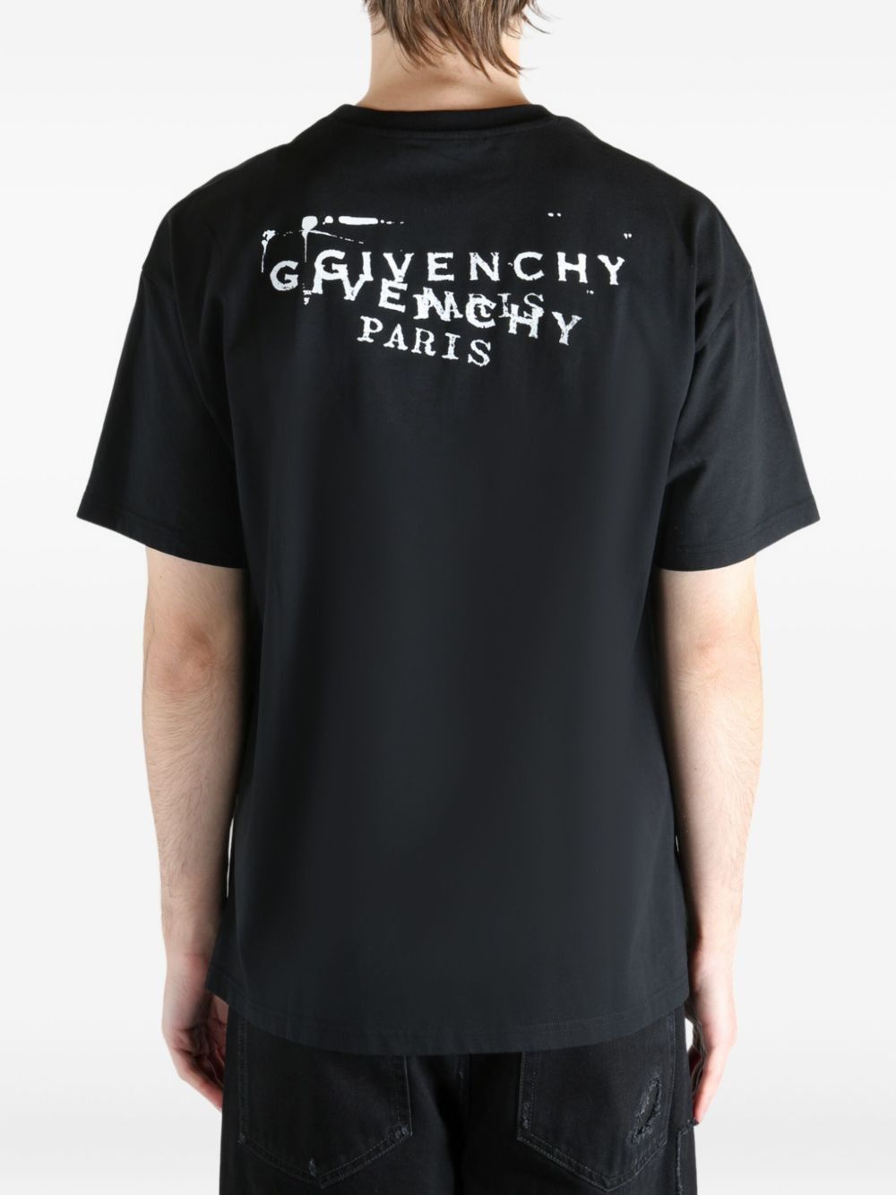 Givenchy LOGO COTTON T-SHIRT Size US M / EU 48-50 / 2 - 2 Thumbnail
