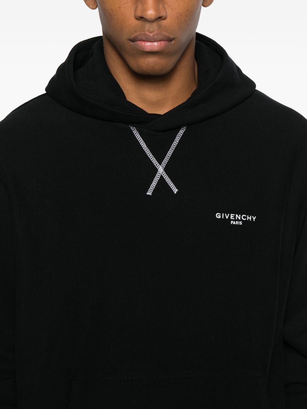 Givenchy LOGO COTTON HOODIE Size US XL / EU 56 / 4 - 2 Thumbnail