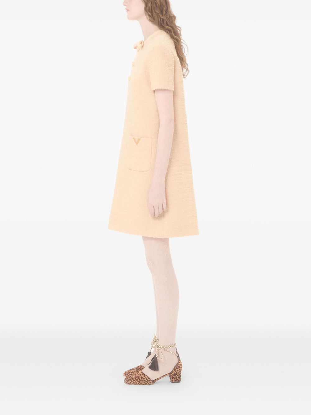 Valentino WOOL SHORT DRESS Size M / US 6-8 / IT 42-44 - 2 Thumbnail