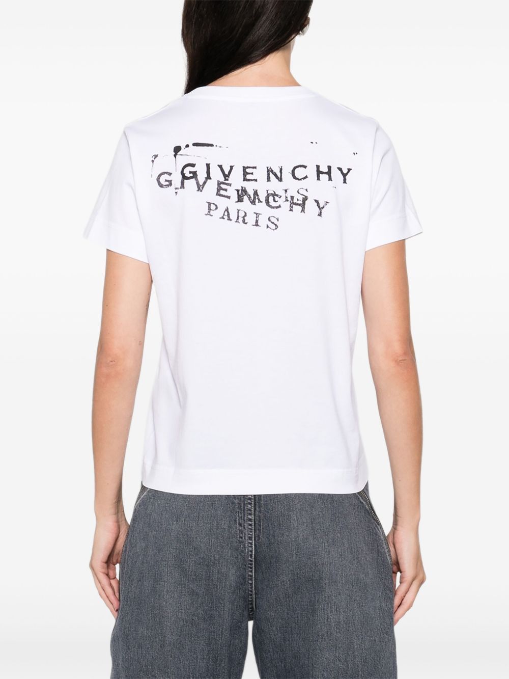 Givenchy LOGO COTTON T-SHIRT Size S / US 4 / IT 40 - 4 Thumbnail
