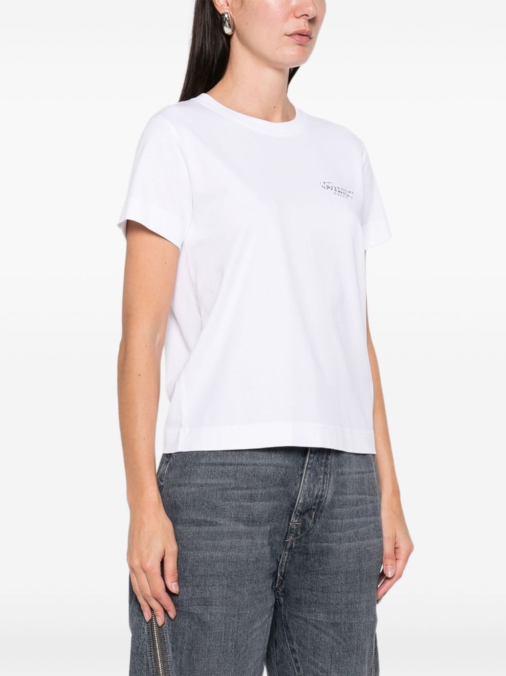 Givenchy LOGO COTTON T-SHIRT Size XS / US 0-2 / IT 36-38 - 5 Thumbnail