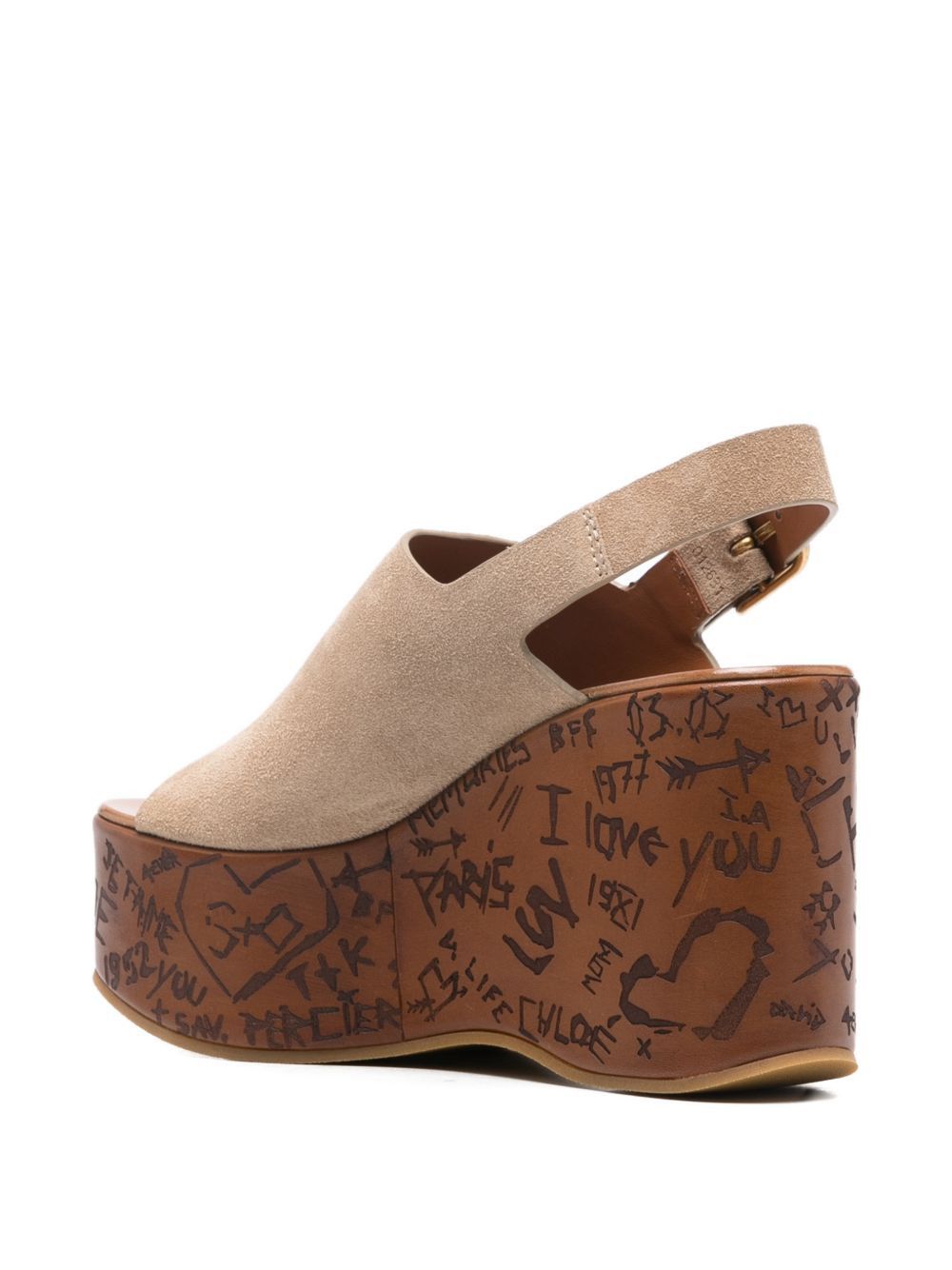 Chloe MAXIME WEDGE SANDALS Size US 10 / IT 40 - 4 Thumbnail