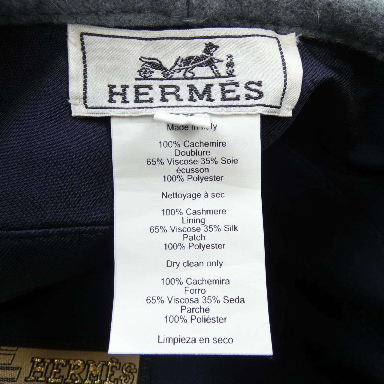 Hermes Hermes Hermes Cuir de Selle Parisienne Patchwork Cashmere Cap Others Hats DUTY FREE for USA Size ONE SIZE - 3 Thumbnail