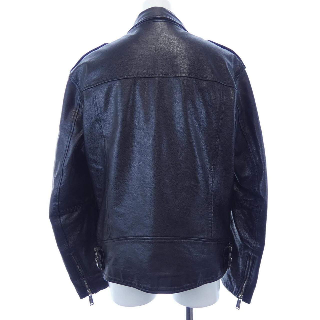 Other Other Dsquared2 S74AM0956 Leather Riders Jacket Leather Outerwear S74AM0956 DUTY FREE for USA Size ONE SIZE - 2 Thumbnail