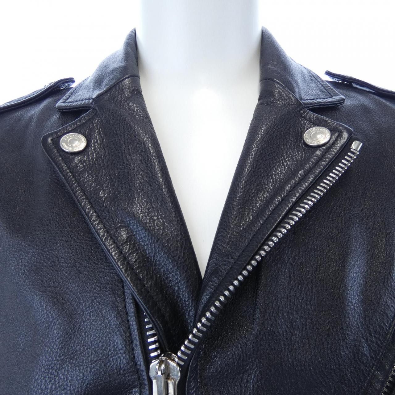 Other Other Dsquared2 S74AM0956 Leather Riders Jacket Leather Outerwear S74AM0956 DUTY FREE for USA Size ONE SIZE - 5 Thumbnail