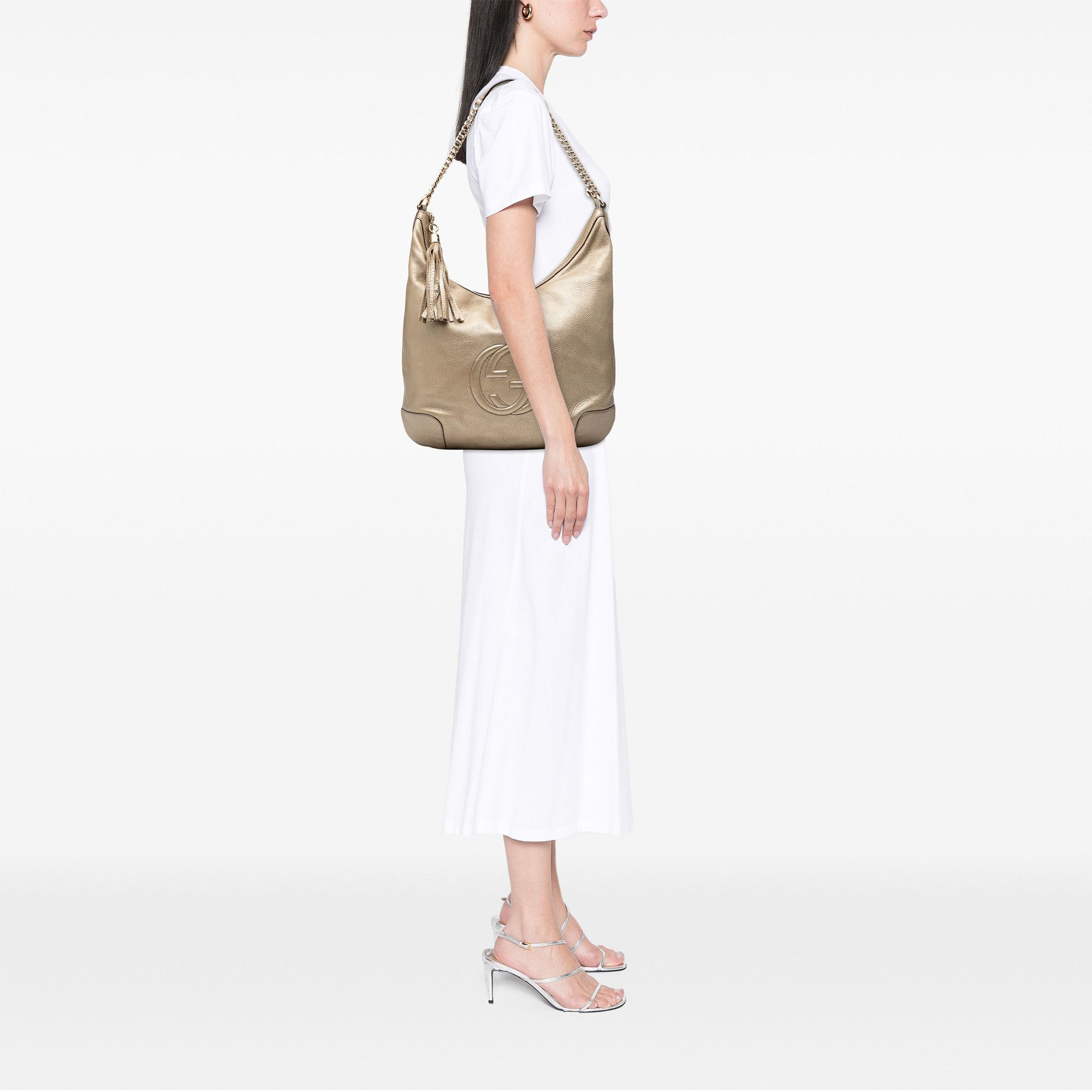 Gucci Gucci Metallic Leather Soho Shoulder Bag Size ONE SIZE - 8 Thumbnail