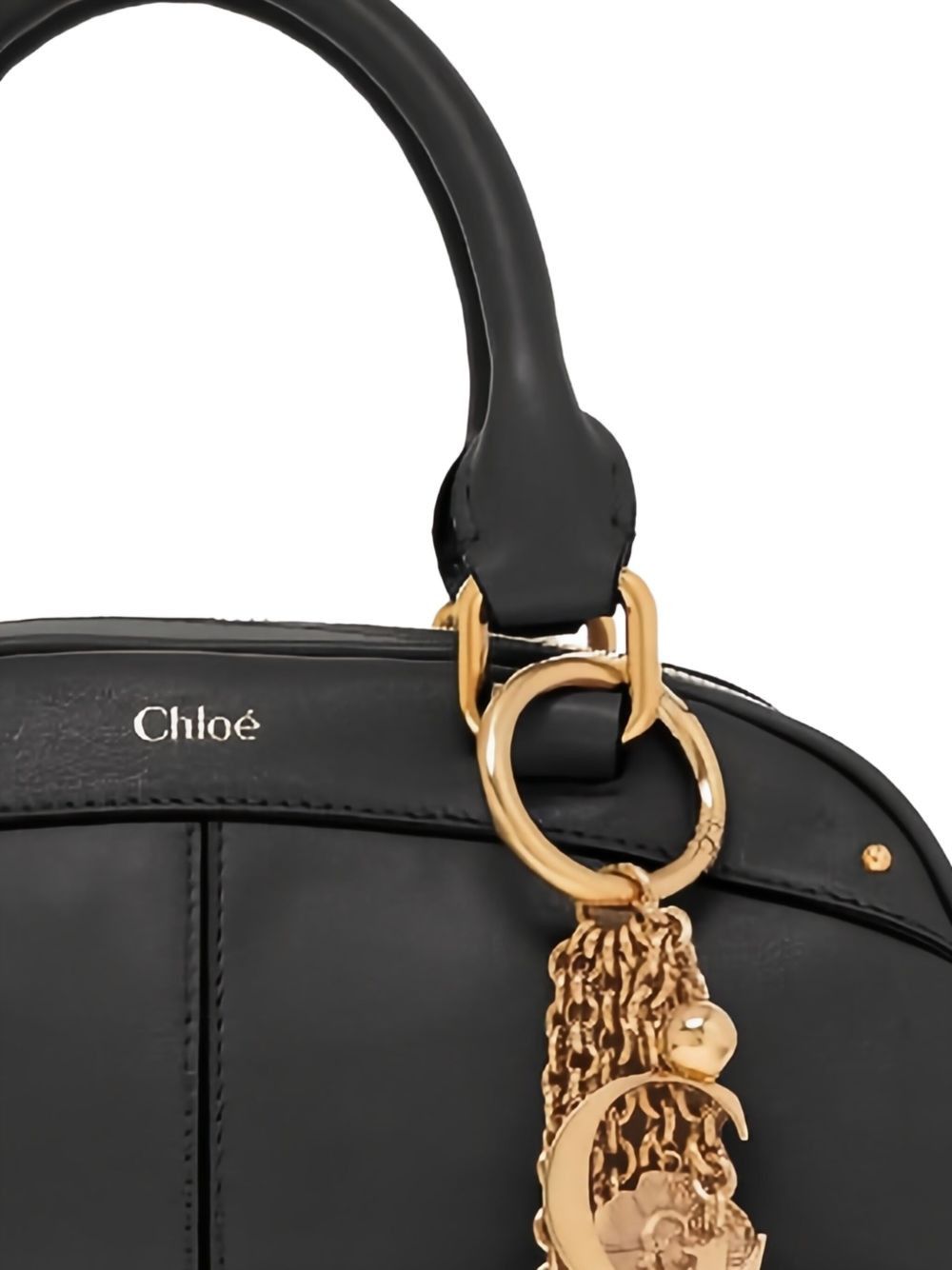 Chloe SMALL LEATHER BOWLING BAG Size ONE SIZE - 2 Thumbnail