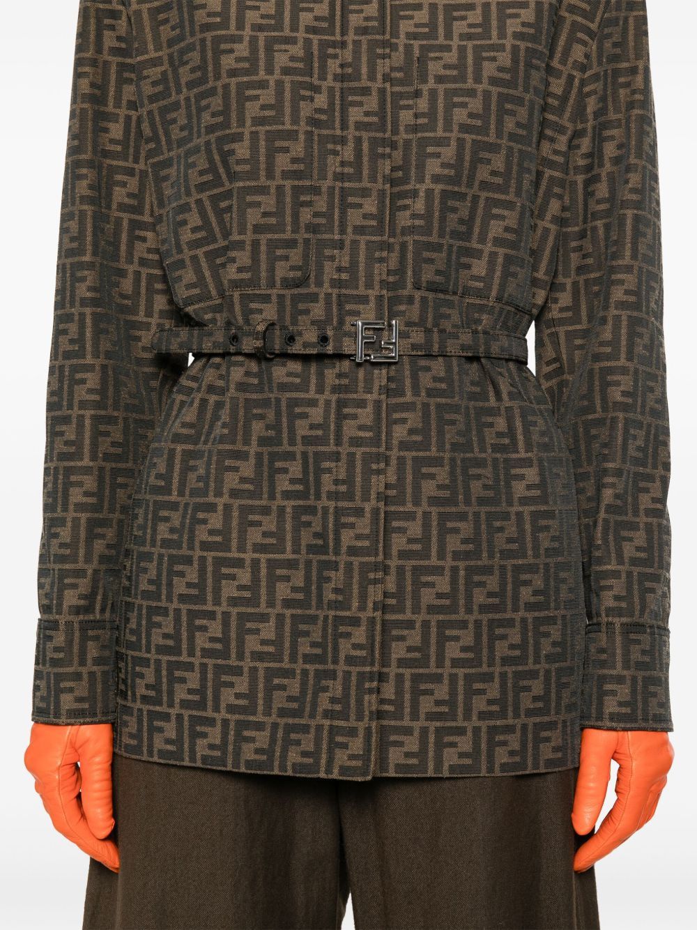 Fendi CANVAS SINGLE-BREASTED JACKET Size S / US 4 / IT 40 - 4 Thumbnail