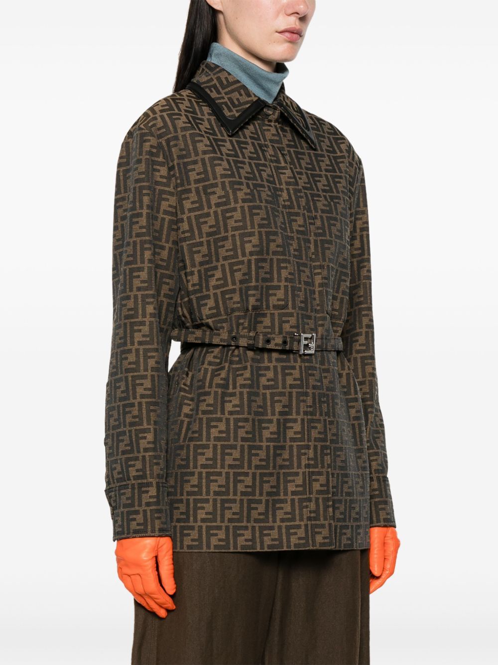 Fendi CANVAS SINGLE-BREASTED JACKET Size S / US 4 / IT 40 - 3 Thumbnail