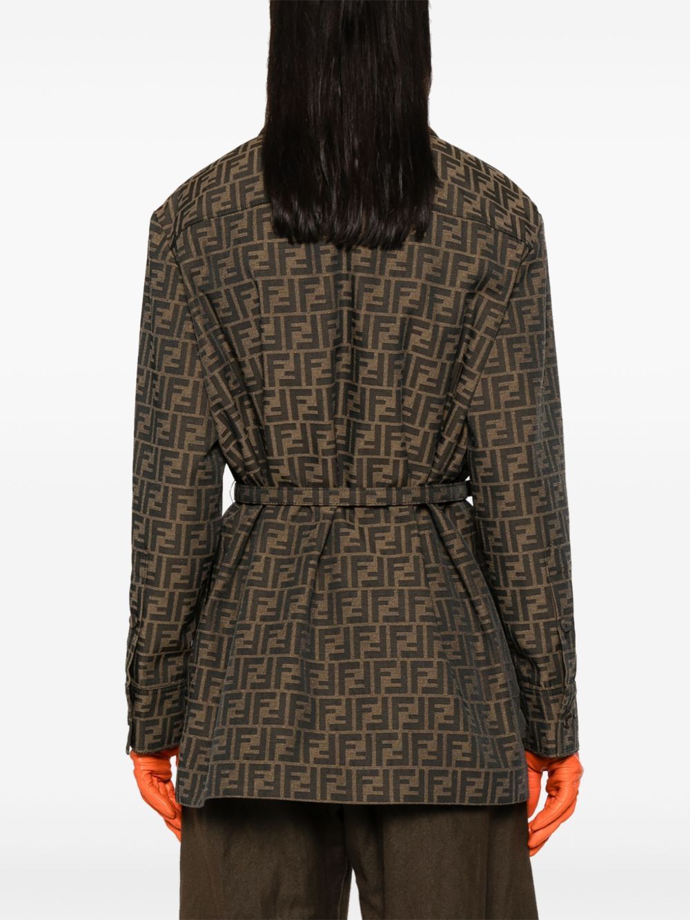 Fendi CANVAS SINGLE-BREASTED JACKET Size M / US 6-8 / IT 42-44 - 2 Thumbnail