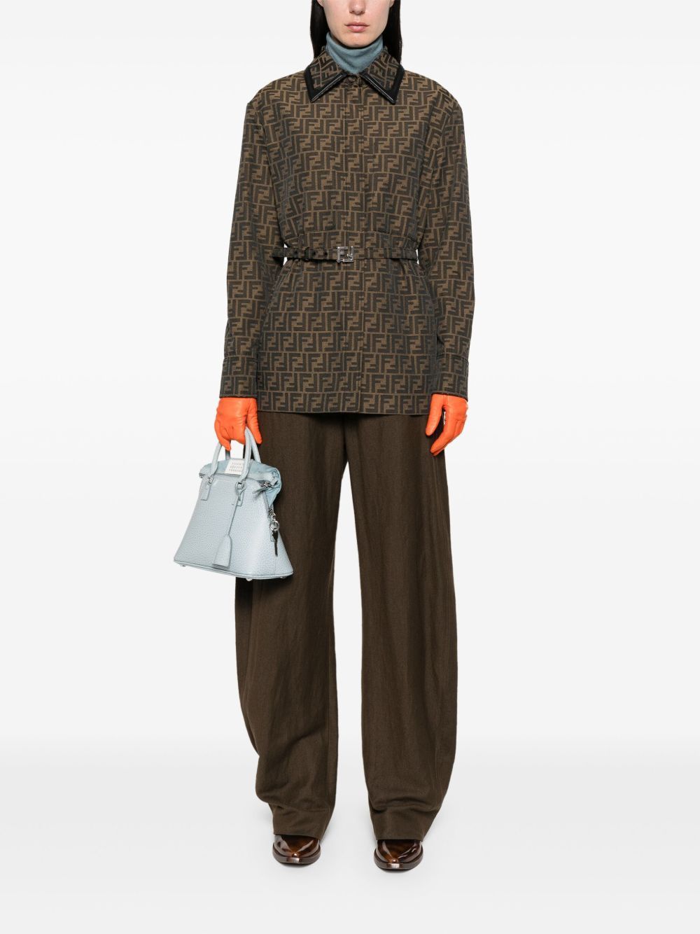 Fendi CANVAS SINGLE-BREASTED JACKET Size M / US 6-8 / IT 42-44 - 5 Thumbnail