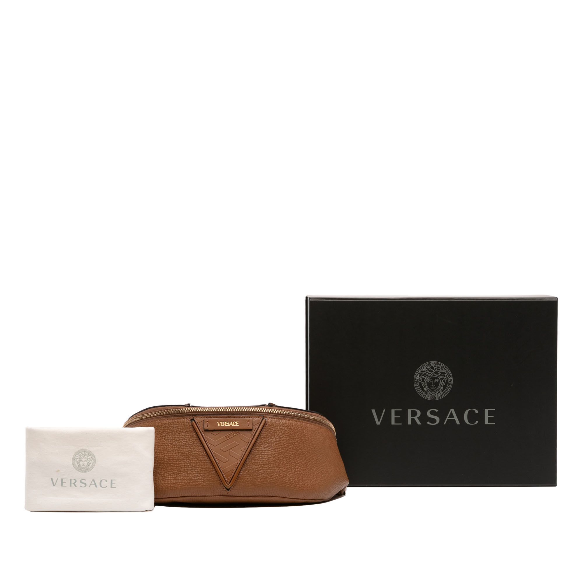 Versace Versace Leather V Greca Signature Belt Bag Size ONE SIZE - 12 Thumbnail