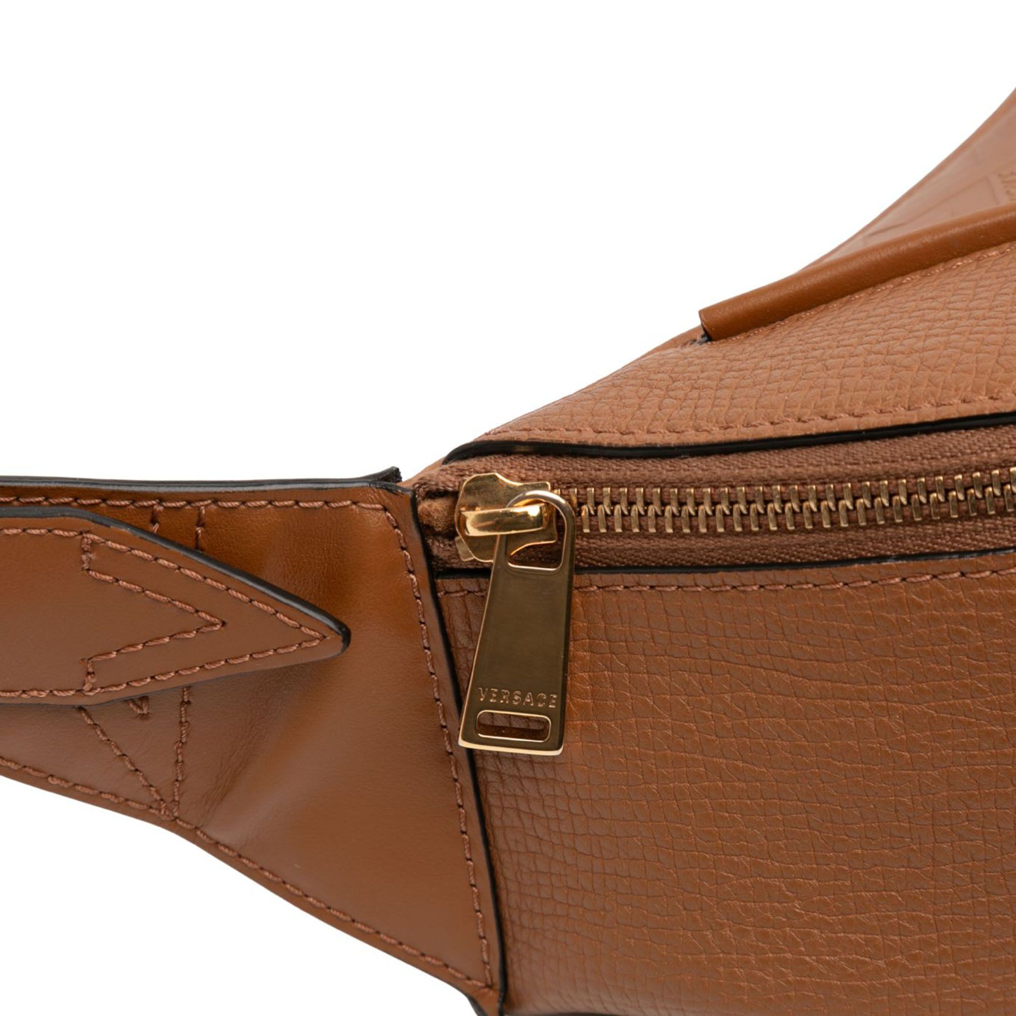 Versace Versace Leather V Greca Signature Belt Bag Size ONE SIZE - 7 Thumbnail