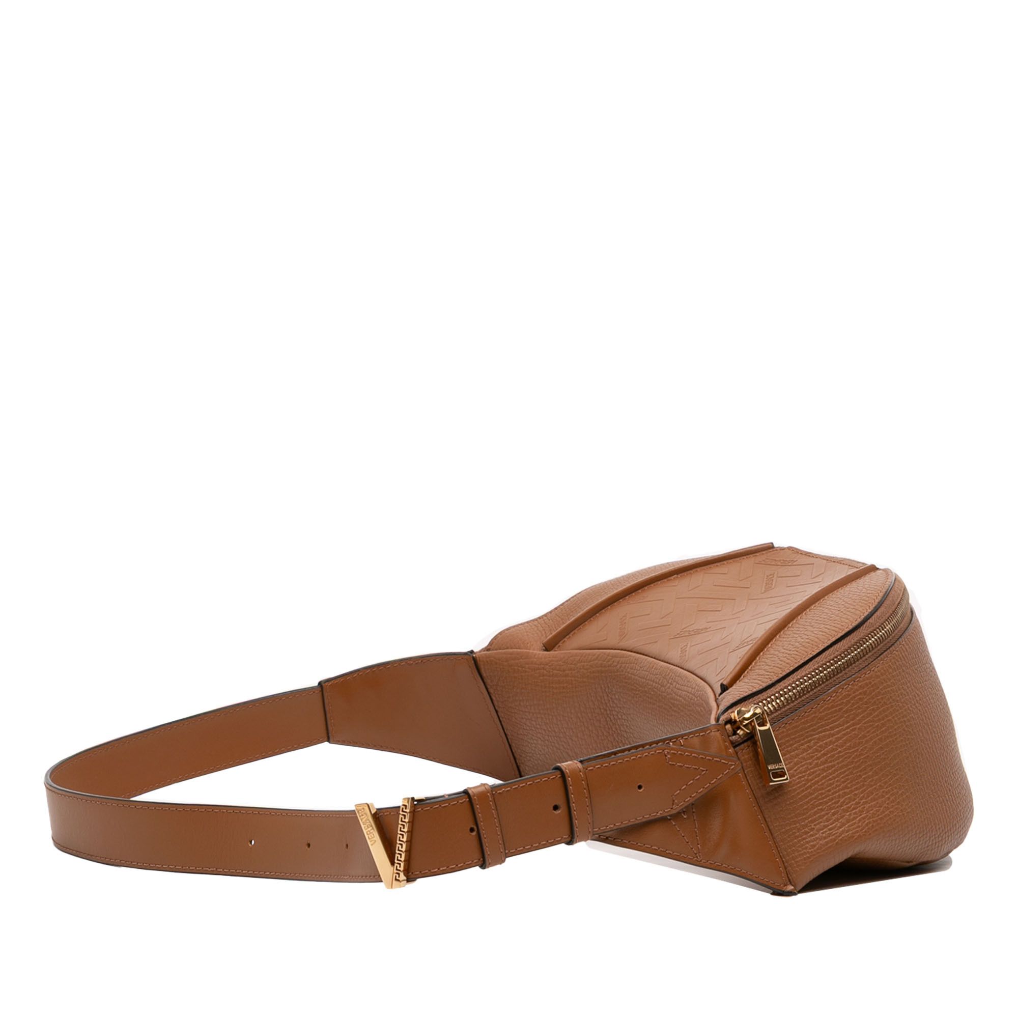 Versace Versace Leather V Greca Signature Belt Bag Size ONE SIZE - 2 Thumbnail