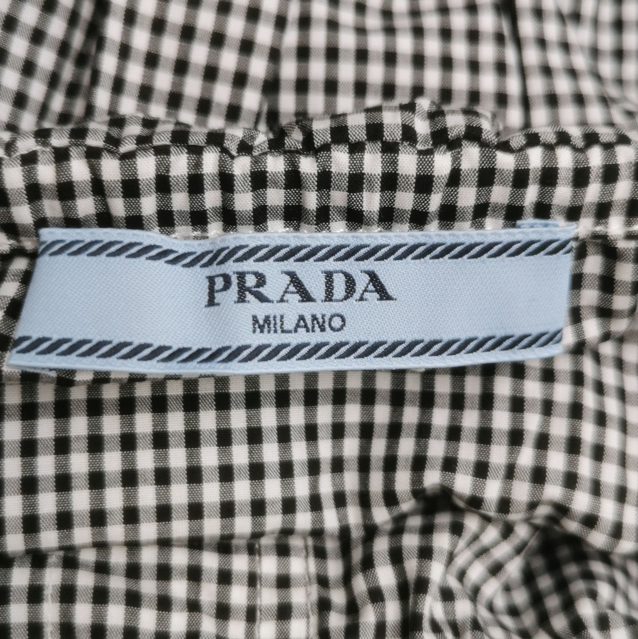 Prada Prada Color-Blocked Cotton Top 0089 Size S / US 4 / IT 40 - 6 Thumbnail