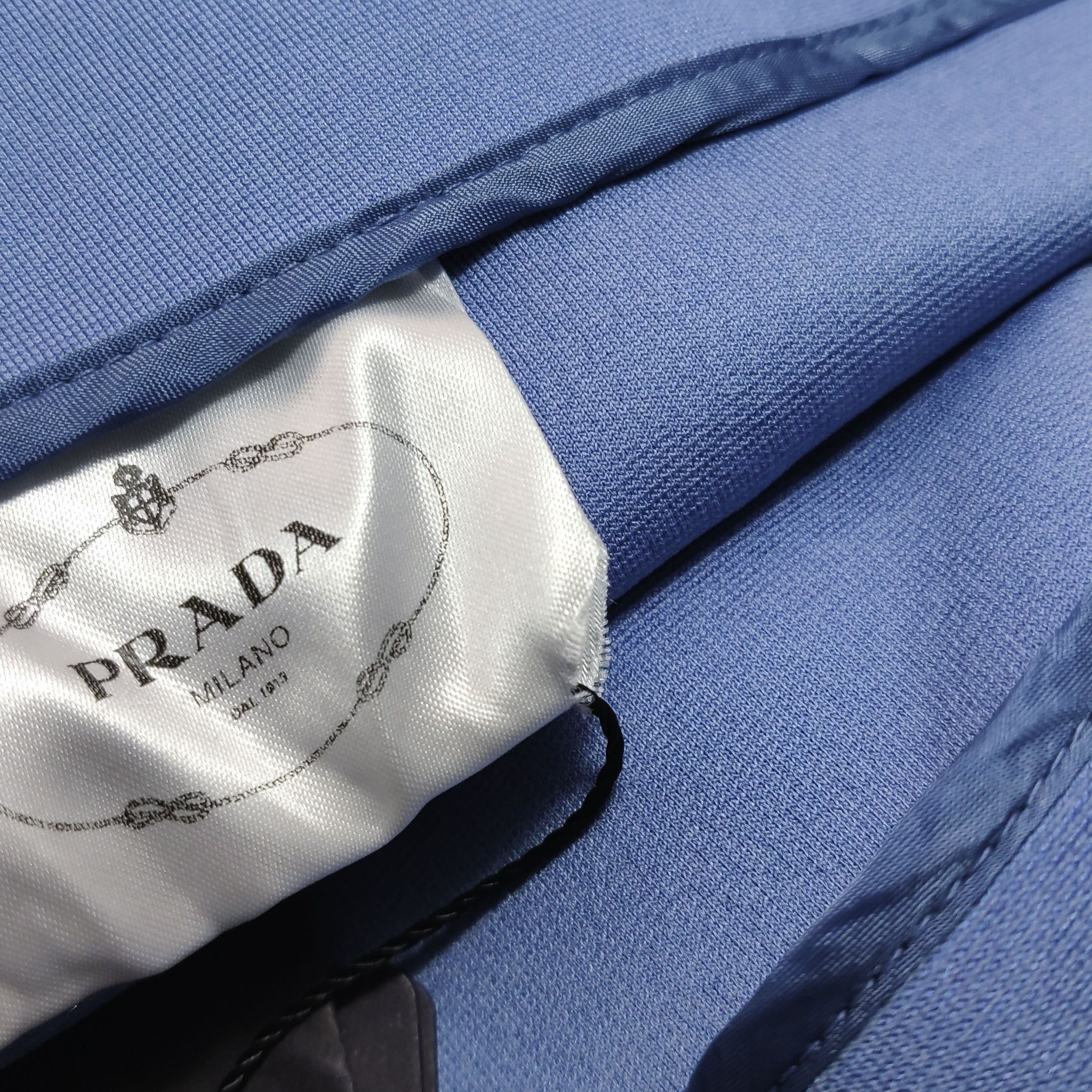 Prada Prada Monochrome Logo Half Skirt in Blue 0089 Size 40" / US 18 - 9 Thumbnail