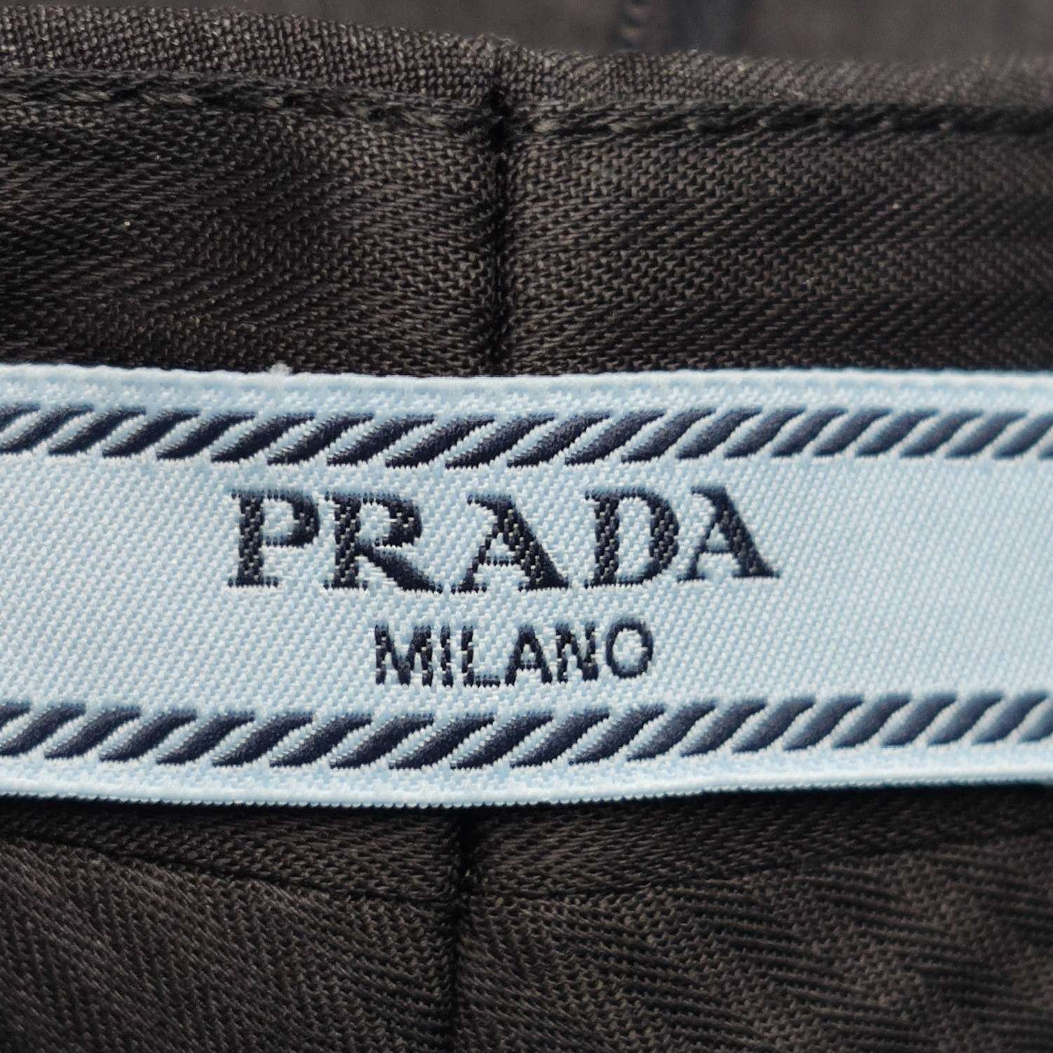 Prada Prada Black Wool Wide-Leg Trousers 0089 Size 38" / US 16 / IT 52 - 5 Thumbnail