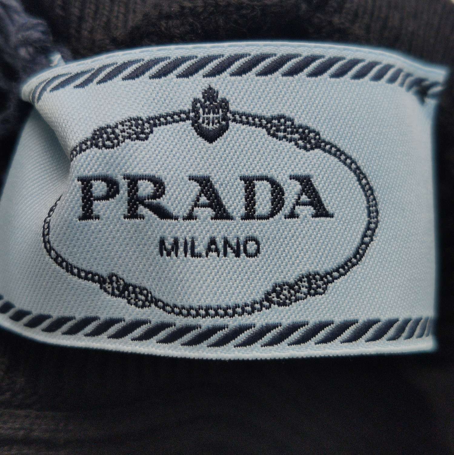 Prada Prada Black Ribbed Knit Long Sleeve Top 0089 Size S / US 4 / IT 40 - 4 Thumbnail