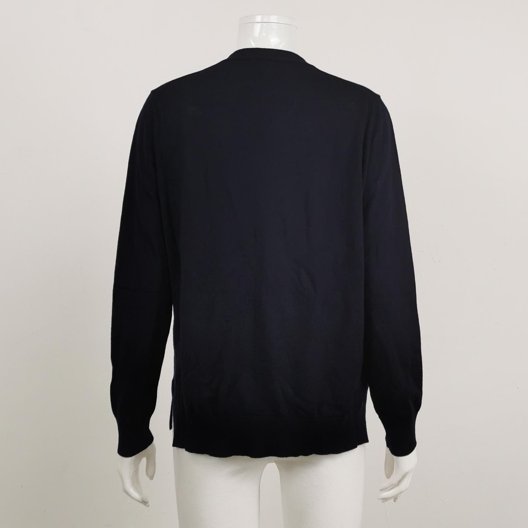 Prada Prada Wool V-Neck Long Sleeve Knit Sweater 0089 Size M / US 6-8 / IT 42-44 - 2 Thumbnail