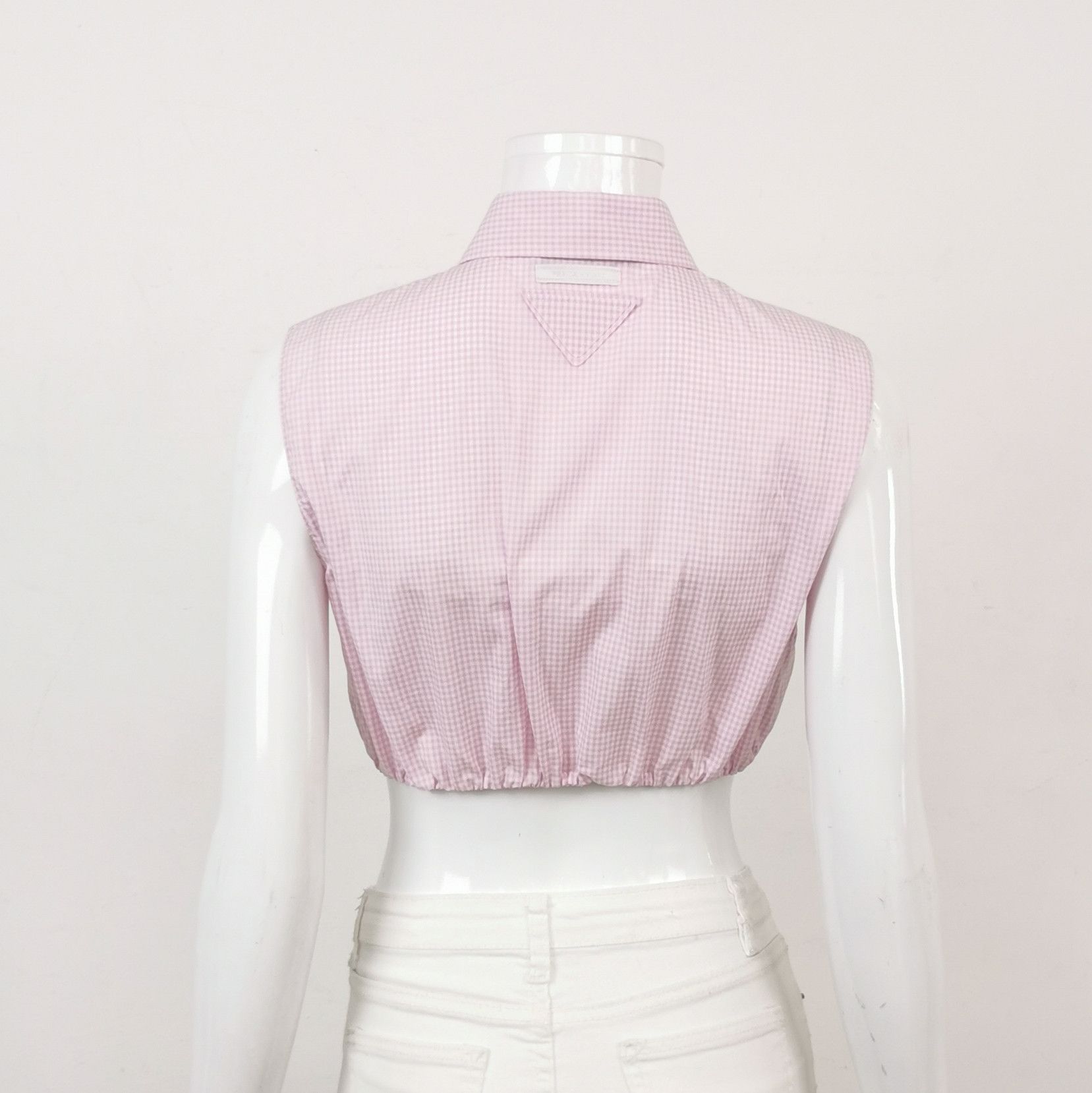 Prada Prada Cotton Button-Up Shirt with Ruffles 0089 Size XS / US 0-2 / IT 36-38 - 2 Thumbnail