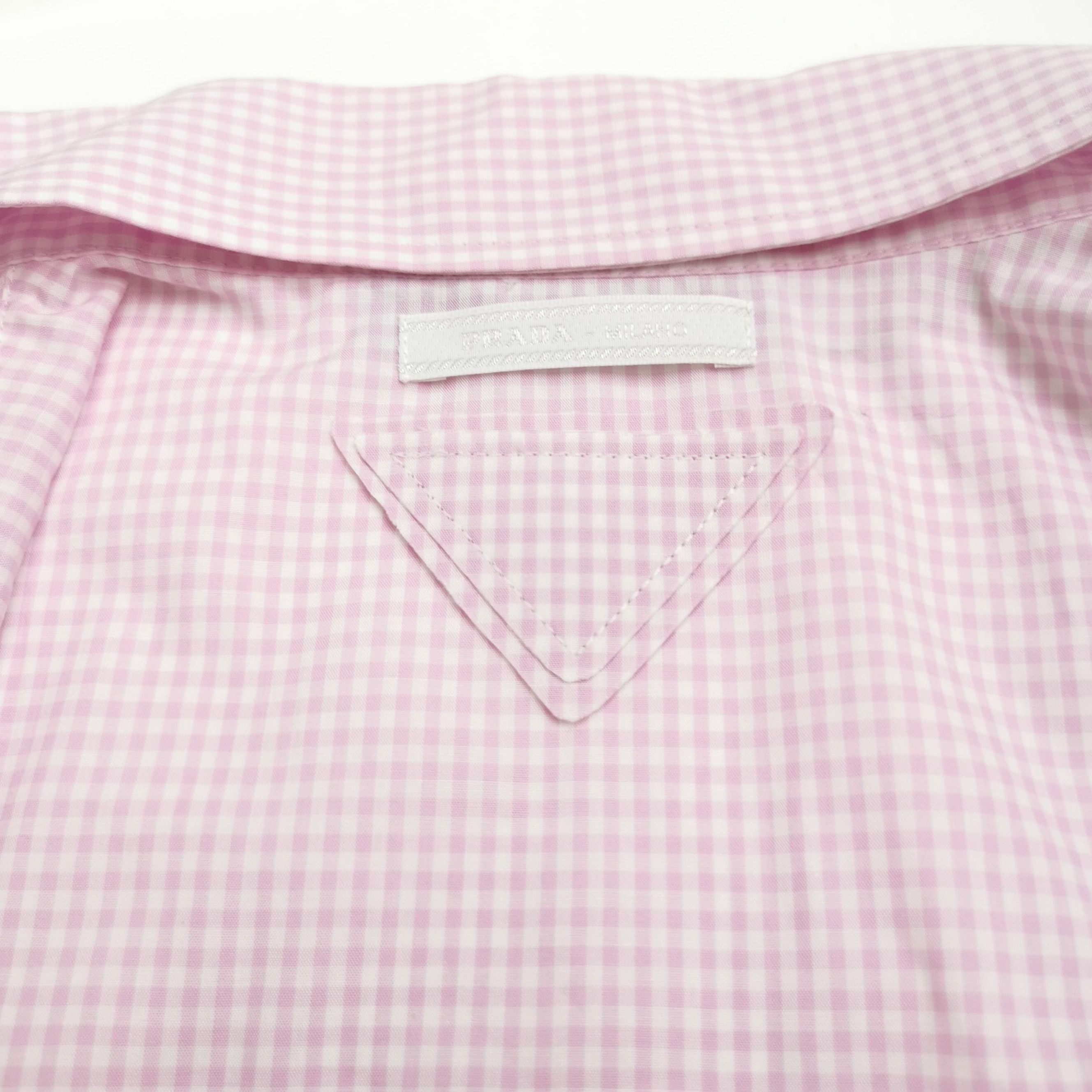 Prada Prada Cotton Button-Up Shirt with Ruffles 0089 Size XS / US 0-2 / IT 36-38 - 3 Thumbnail