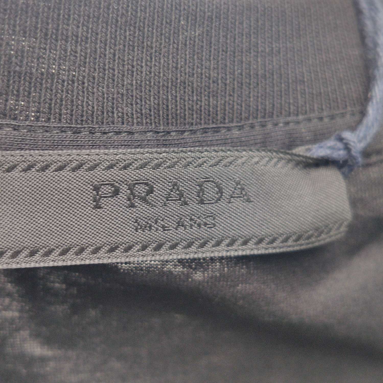 Prada Prada Cotton Black Crew Neck T-Shirt XXL 0089 Size XXL / US 16-18 / IT 52-54 - 4 Thumbnail