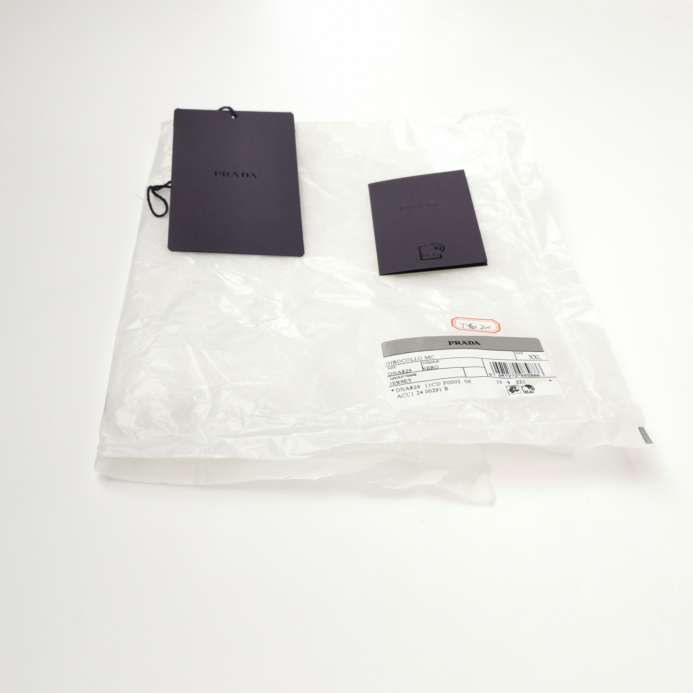 Prada Prada Cotton Black Crew Neck T-Shirt XXL 0089 Size XXL / US 16-18 / IT 52-54 - 3 Thumbnail