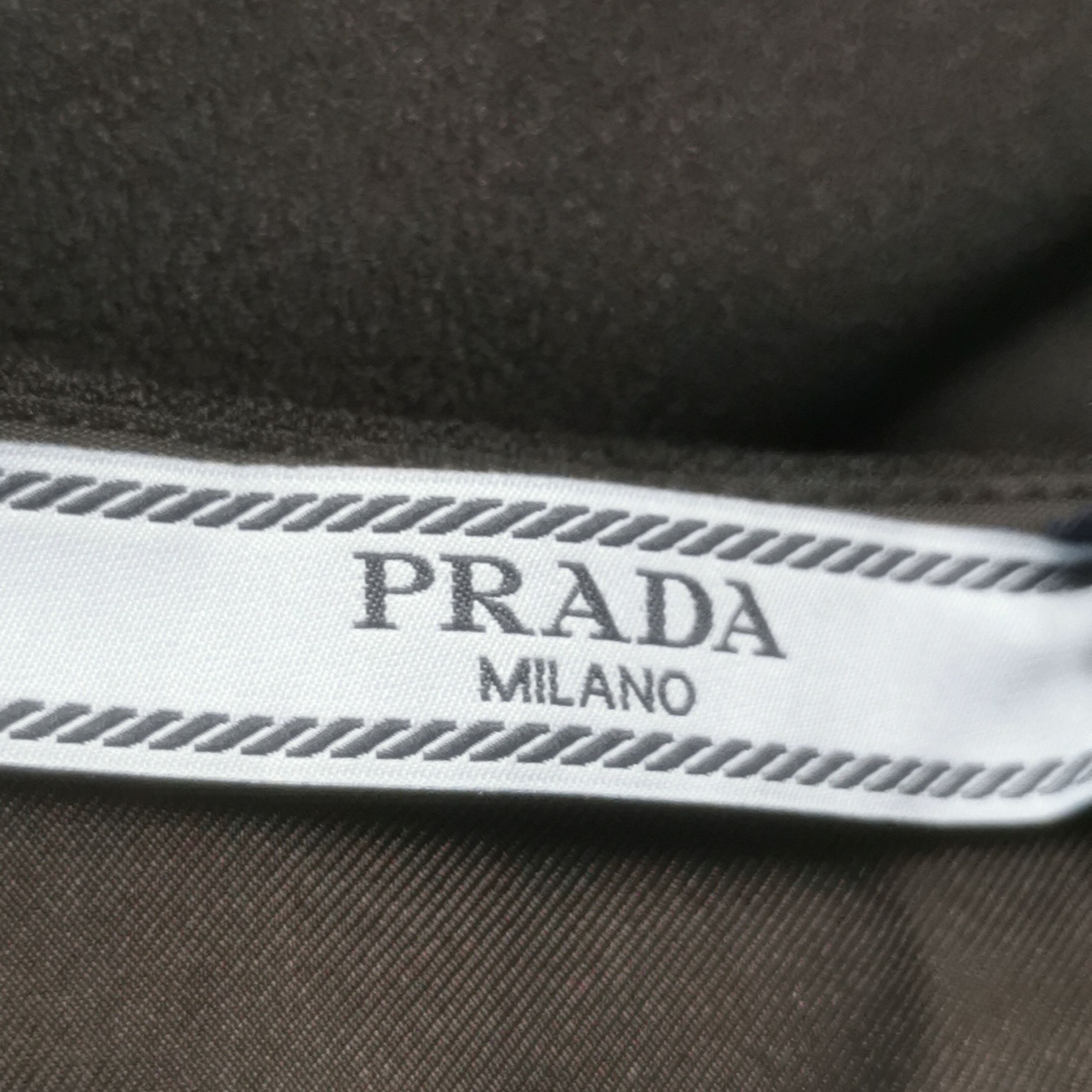 Prada Prada Solid Black Midi Skirt Size 38 0089 Size 38" / US 16 / IT 52 - 3 Thumbnail
