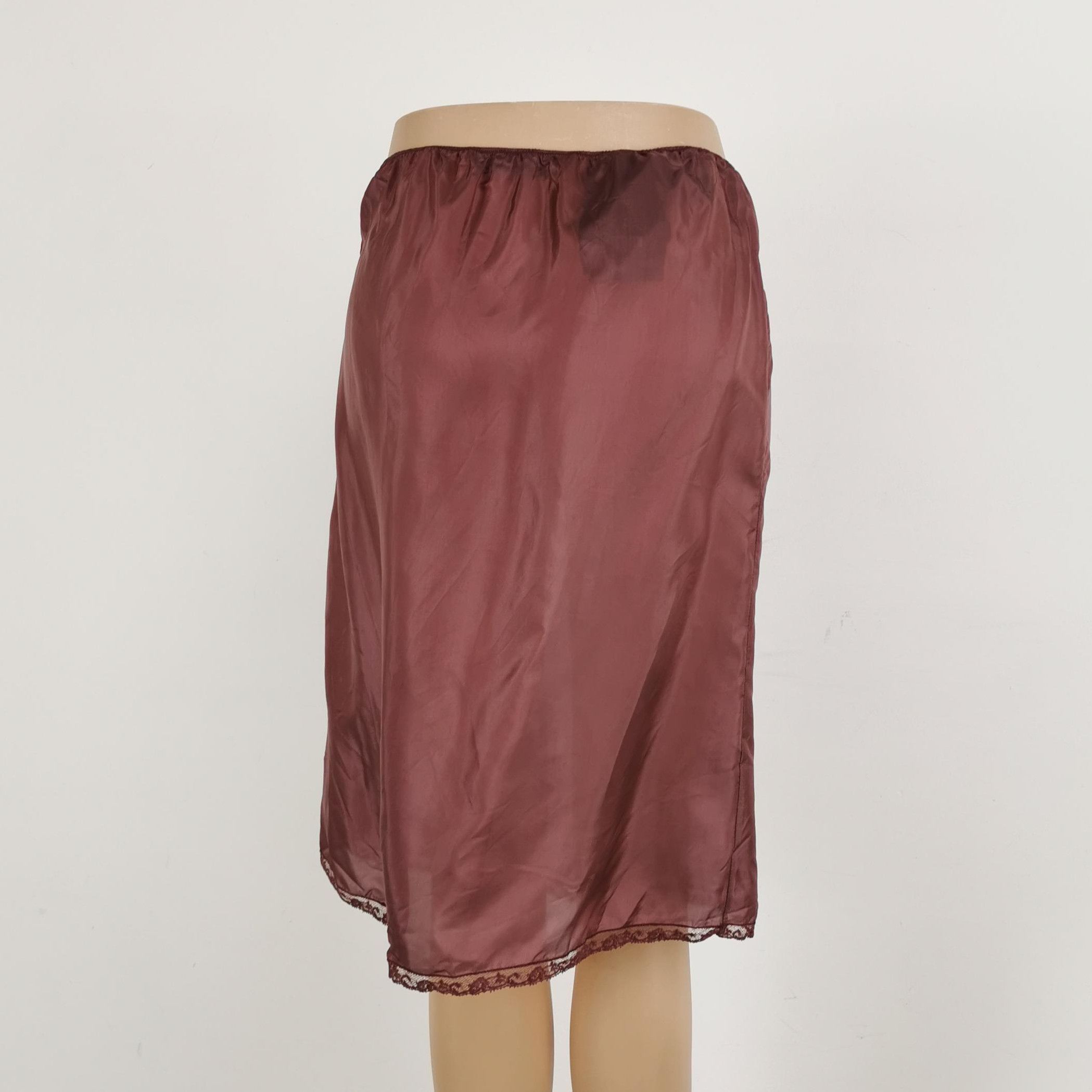 Prada Prada Burgundy Pleated Silk Blend Midi Skirt 0089 Size 38" / US 16 / IT 52 - 6 Thumbnail