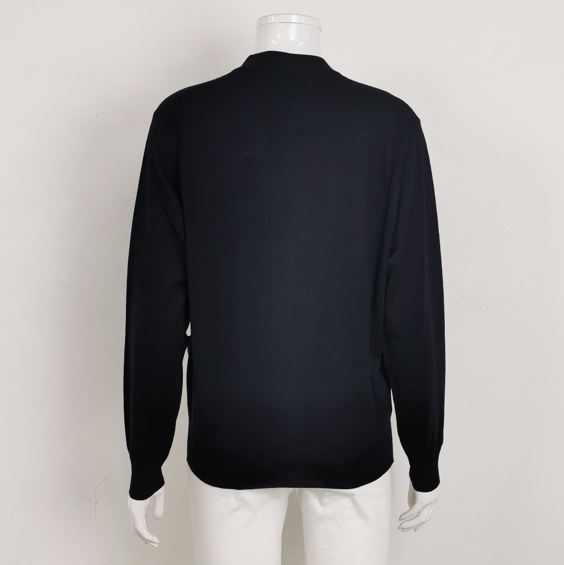 Prada Prada Wool V-Neck Long Sleeve Cardigan 0089 Size XXS / US 00 / IT 34 - 2 Thumbnail