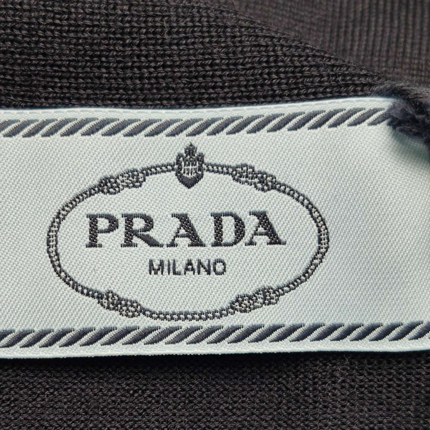 Prada Prada Wool V-Neck Long Sleeve Cardigan 0089 Size XXS / US 00 / IT 34 - 4 Thumbnail