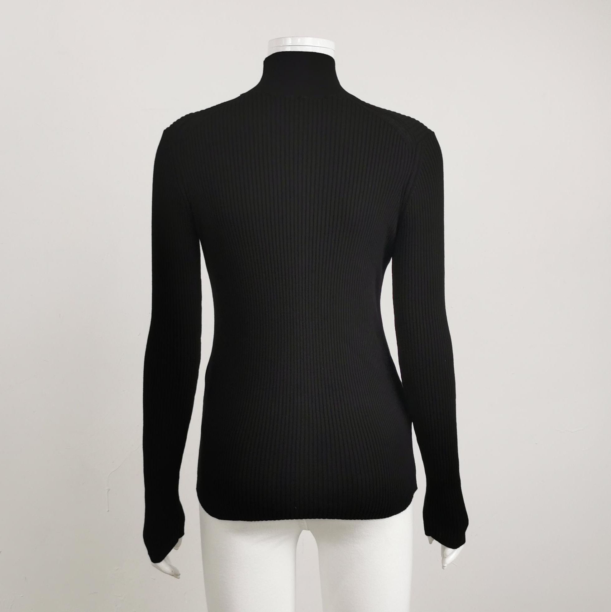 Prada Prada Classic Black High Neck Sweater 0089 Size XS / US 0-2 / IT 36-38 - 2 Thumbnail