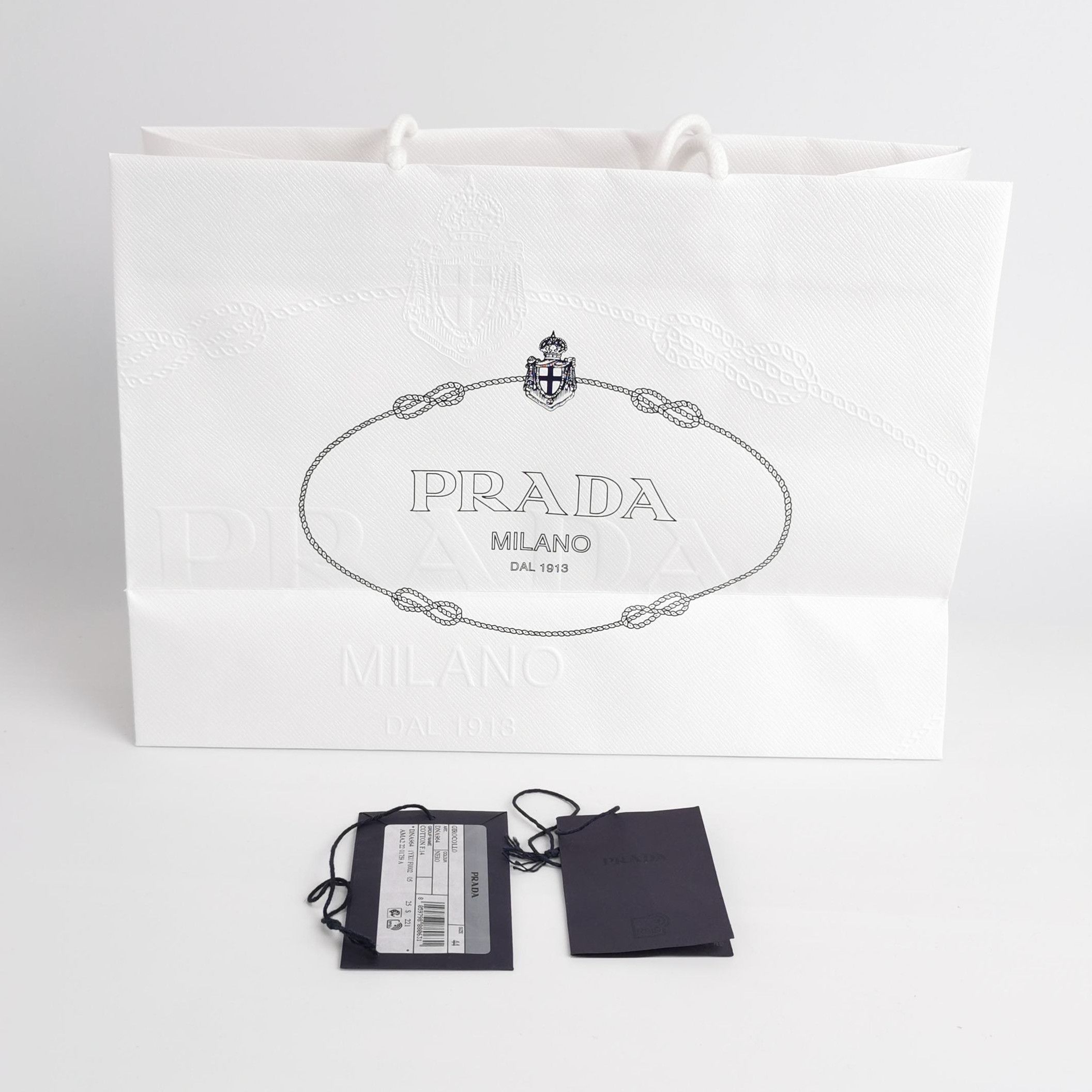 Prada Prada Black Cotton Crew Neck Sweater 0089 Size L / US 10 / IT 46 - 3 Thumbnail