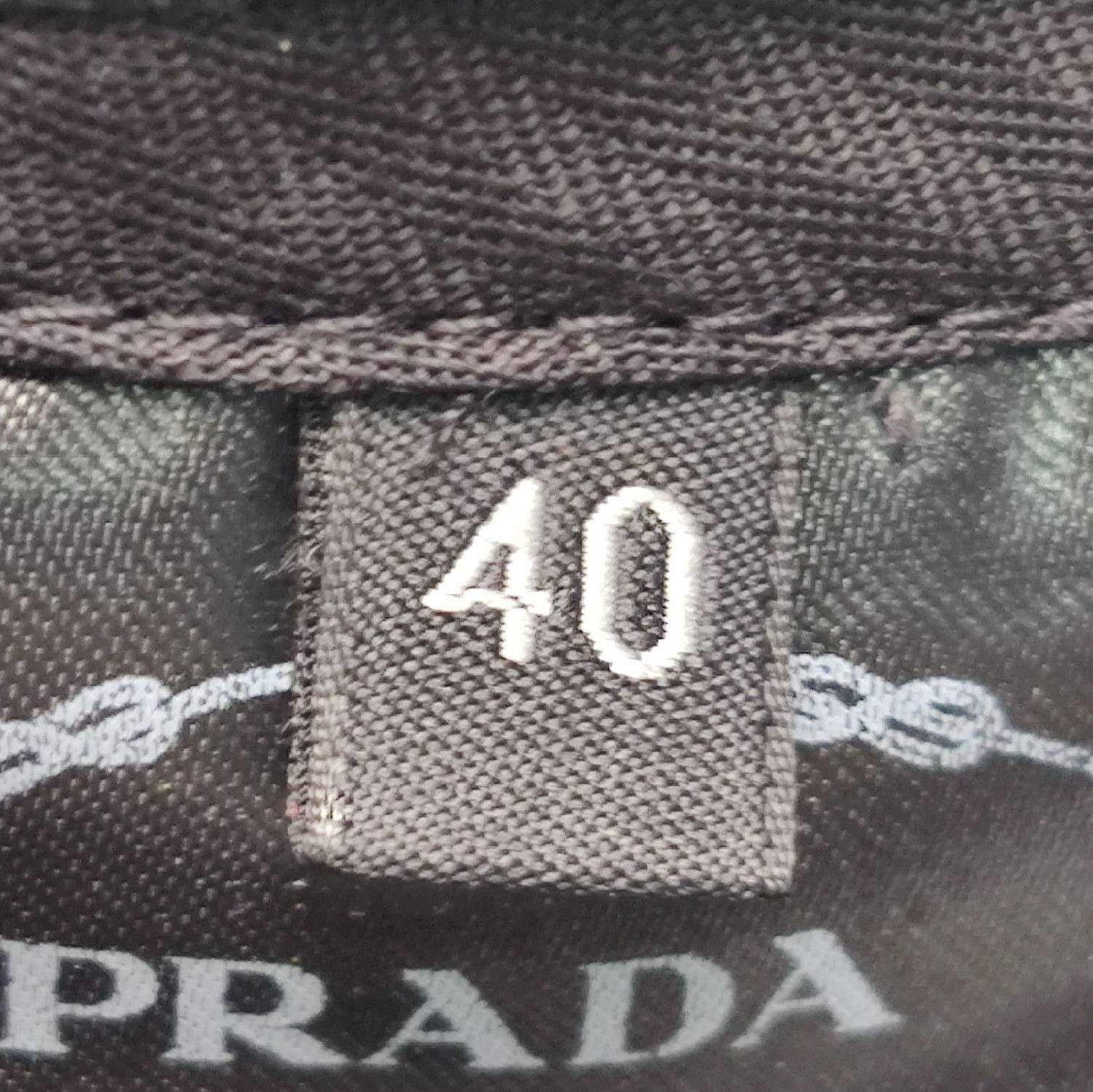 Prada Prada Black Wool Blend Wide-Leg Trousers 0089 Size 40" / US 18 - 5 Thumbnail