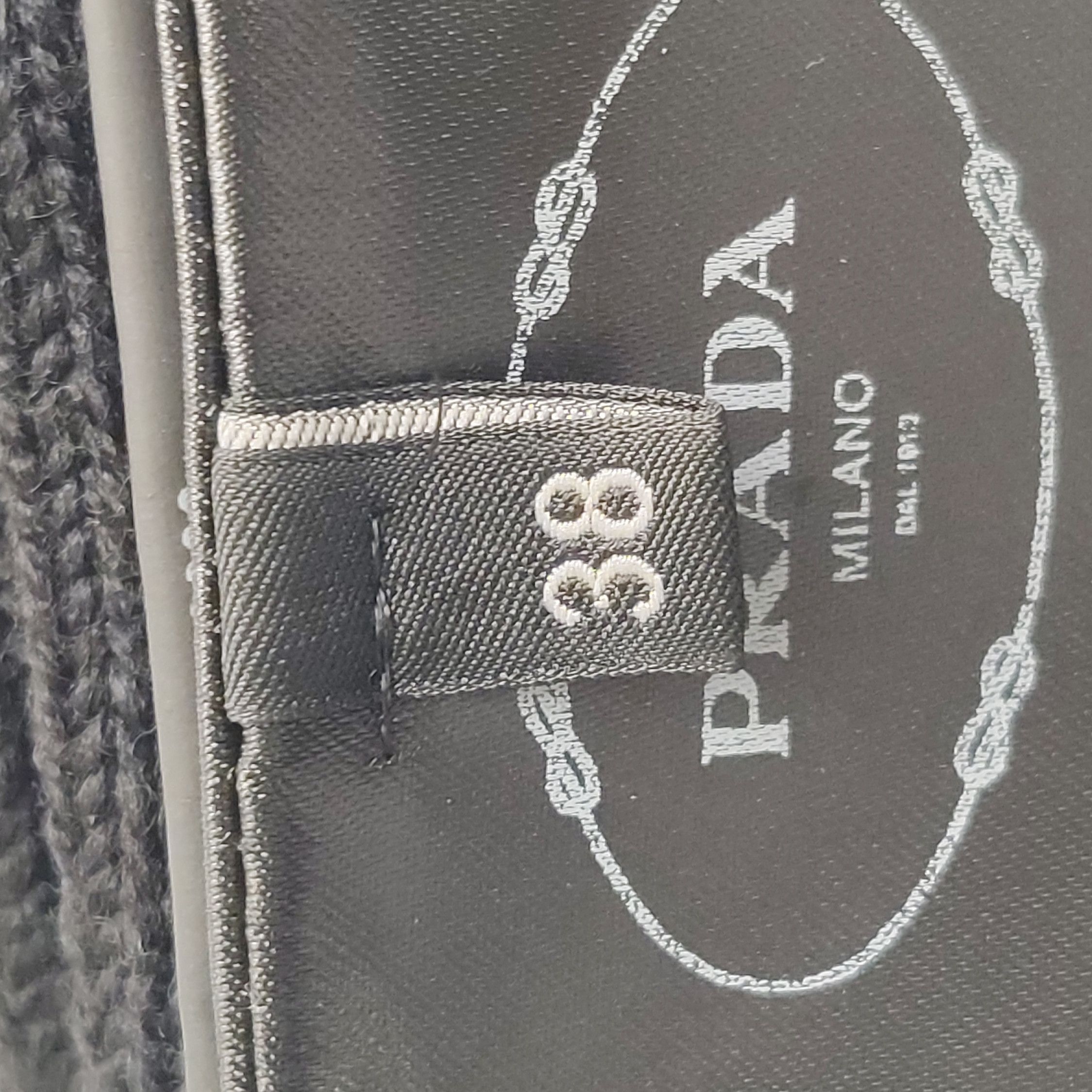 Prada Prada Black Logo Knit Crop Top 0089 Size S / US 4 / IT 40 - 7 Thumbnail